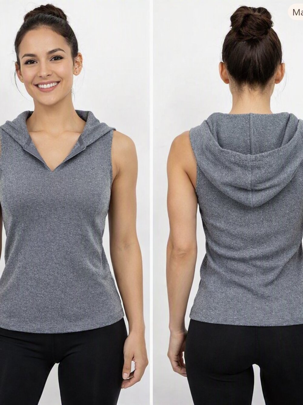 SB Active Athletic Wear Sleeveless Hoodie Size M